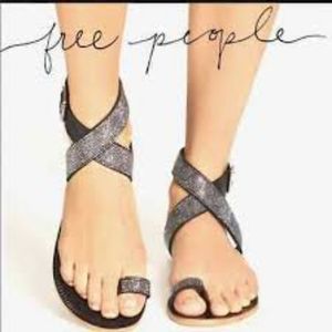 Free People,sunset cruise,gunmetal,size 39